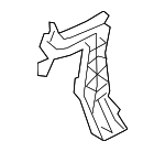 31663000 - Body: Bumper Cover Support Rail for Volvo Image
