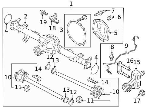 Axle Housing for 2022 Ford Bronco #0