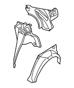 51510FE071 - : Inner Quarter Panel Assembly, Passengers Side for Subaru Image