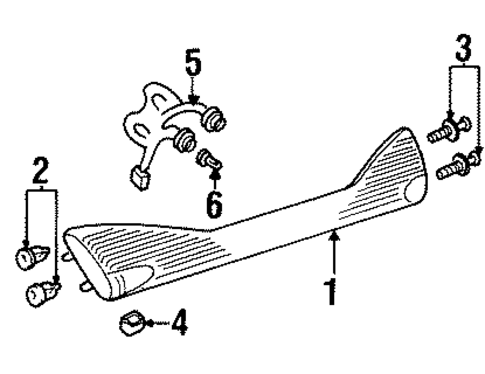 Backup Lamps for 1996 Pontiac Bonneville #0