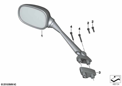 Mirrors, Trim, Storage Compartments for 2016 BMW-Motorrad F 800 GT #0