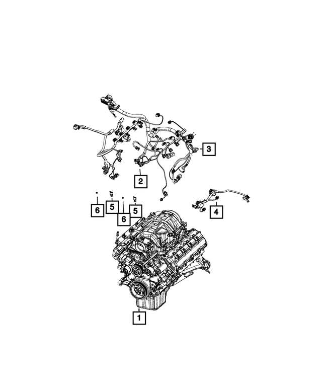 68333795AD - Electrical: Engine Wiring for Mopar Image