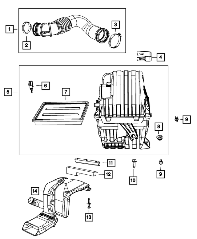 « 4627069AA –  : Air Frais Conduit pour Mopar Image »