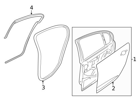 Door & Components for 2011 Chevrolet Caprice #1