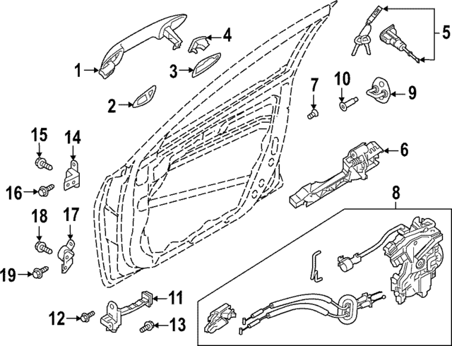 793251Y000 - : Lower Hinge for Kia Image