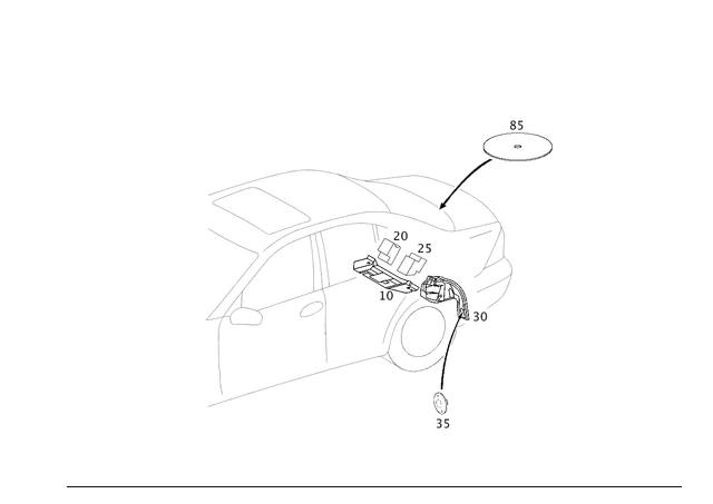 2036820341 - Panelling: Dampening for Mercedes-Benz: 180C, C230, C240, C280, C32 AMG, C320, C350, C55 AMG, CLK63 AMG Image image