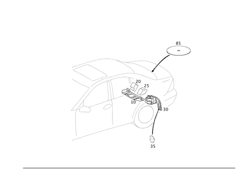 Insulation in Luggage Compartment and Rear End Pillar for 2005 Mercedes-Benz C55 AMG #0