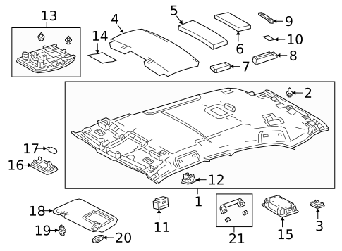 Interior Trim - Roof for 2025 Lexus NX350h #10