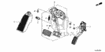 17800TR0A01 - Chassis: PEDAL ASSY., ACCELERATOR for Honda Image