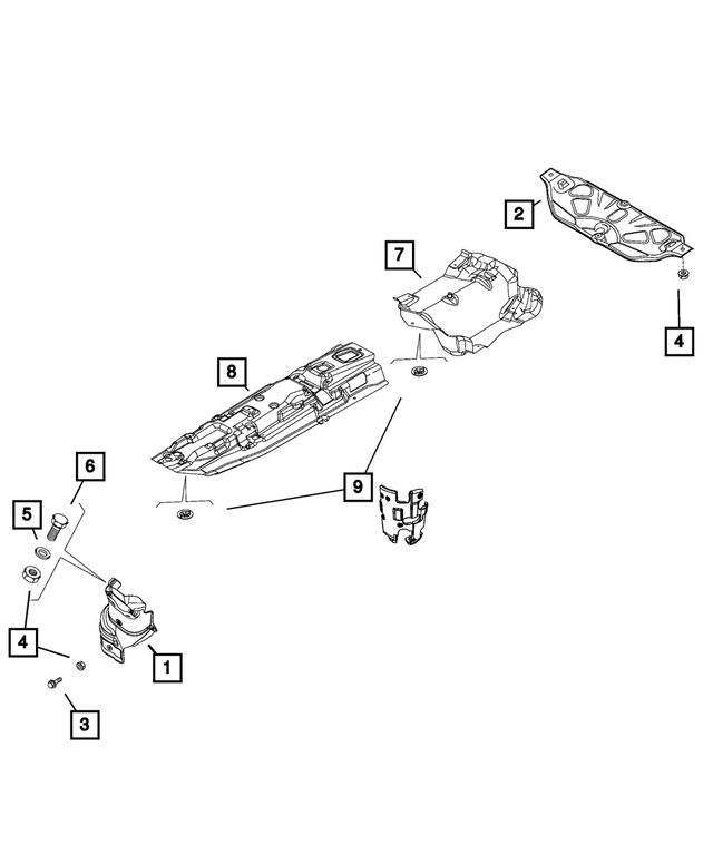 68113657AA - Exhaust: Hex Flange Head Bolt for Mopar Image