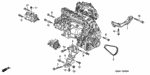 11950PAAA00 - Engine: STIFFENER, ENGINE for Honda Image