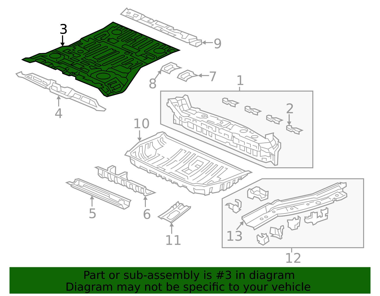65511-THR-A00ZZ - Floor Pan Honda Parts Online