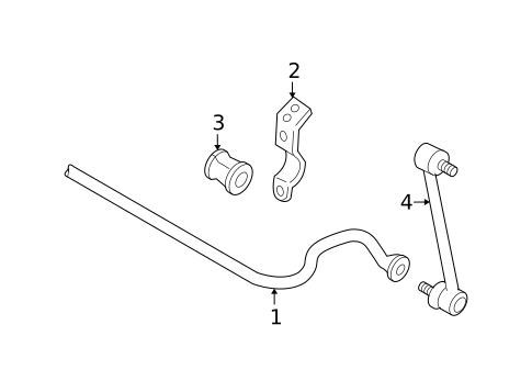 Stabilizer Bar & Components for 2008 Toyota Avalon #1
