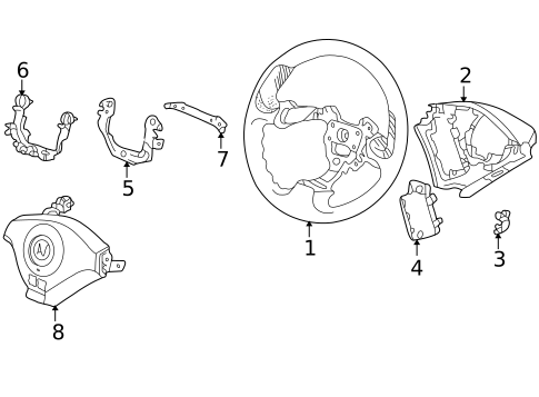 Steering Wheel & Trim for 2000 Honda Insight #0
