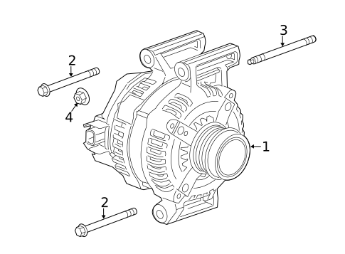 Alternator for 2018 Buick Regal Sportback #0