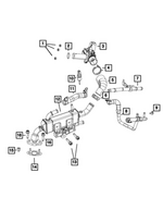 6104708AA - Emission Controls: Hex Nut for Mopar Image