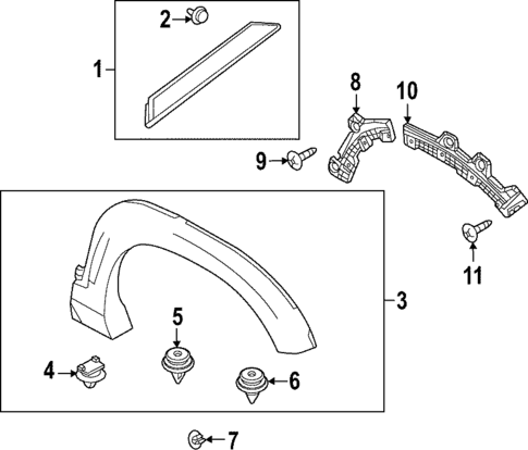 Exterior Trim - Quarter Panel for 2023 Mazda MX-30 EV #5