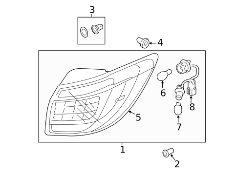 Bulbs - Chassis for 2012 Kia Sportage #4