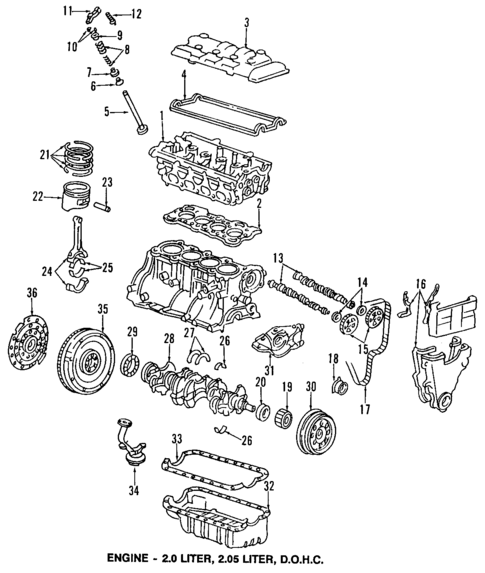 Oil Pump for 1988 Honda Prelude #0