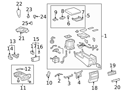 Console for 2009 Toyota Land Cruiser #0