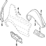 20105520 - Body: Floor Pan for Cadillac: Brougham, DeVille, Fleetwood Image
