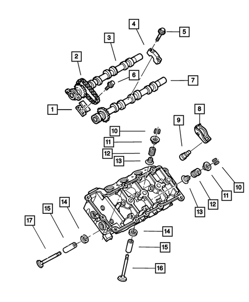 Camshafts & Valves for 2007 Chrysler Sebring #0