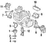25661931 - Engine: Front Bracket for Oldsmobile: Aurora Image