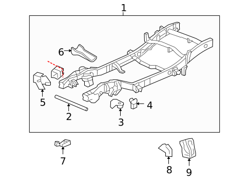 Frame & Components for 2004 Chevrolet Suburban 2500 #0