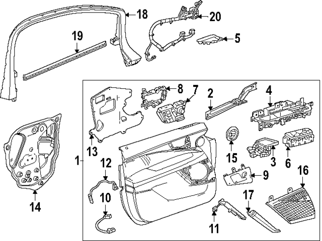85752484 - : Window Trim for Cadillac: OPTIQ Image