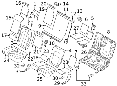Second Row Seats for 2017 Land Rover Range Rover Sport #3