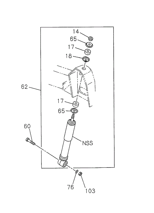 Front Shock Absorber for 1998 Acura SLX #0
