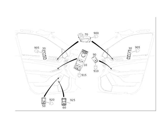 2929054900 - Electrical System: Switch Block for Mercedes-Benz: GLE43 AMG, GLE450 AMG, GLE63 AMG S Image image