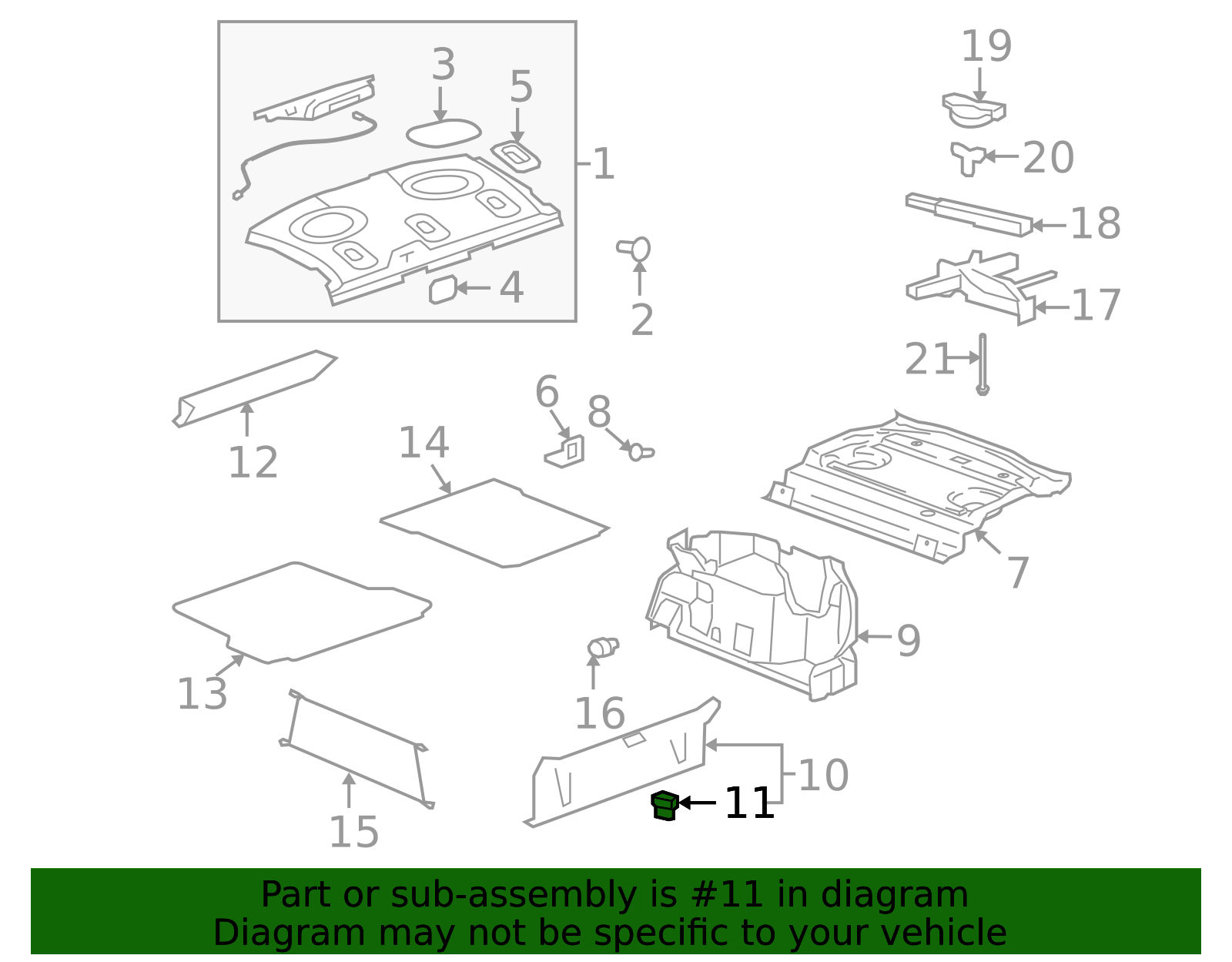 1995-2016 GM Black Multi-Purpose Retainer 16651848 GM | GMPartsDirect.com