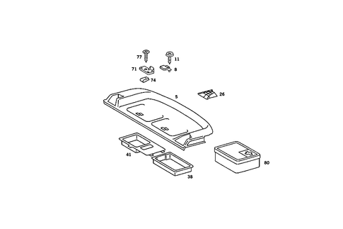 Hat Tray for 1985 Mercedes-Benz 380SE #1