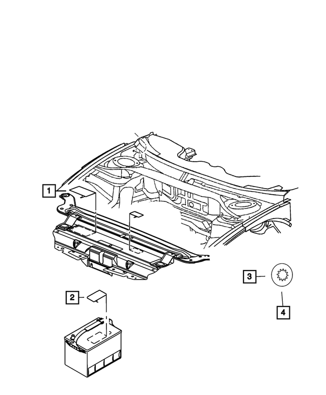 68213176AA - Labels: Coolant System Cap Label for Mopar Image image