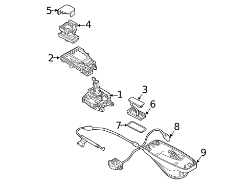 Shifter Housing for 2023 Audi SQ5 Sportback #0