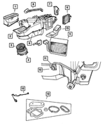 4644388 - Air Conditioning &amp; Heater: A/c Heater Housing Clip for Mopar Image