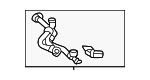 2975013501 - Cooling System: Front Hose for Mercedes-Benz Image