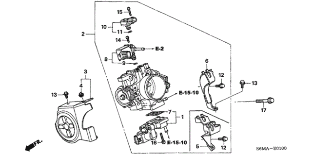 Throttle Body for 2006 Acura RSX #0