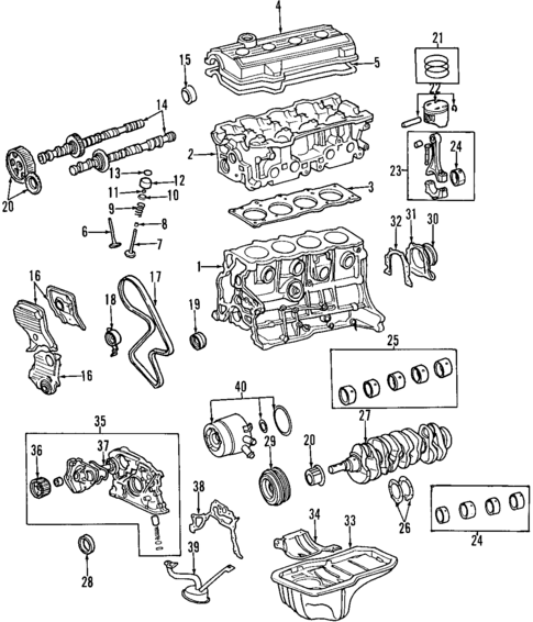 Engine for 1996 Toyota RAV4 #0