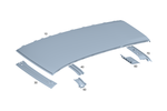 2476570000 - : Paneling, Roof for Mercedes-Benz: EQB 250+, EQB 300, EQB 350, GLB250, GLB35 AMG Image