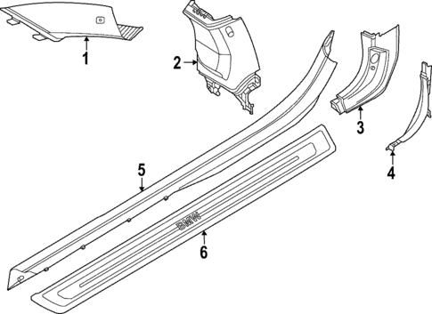 Interior Trim - Pillars for 2025 BMW M2 #0