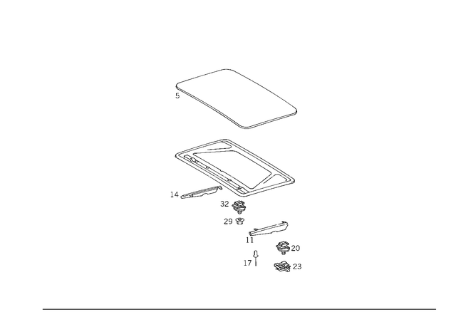 91000100320164 - Electric Sliding/Lifting Roof: Rivet for Mercedes-Benz: 280S, 280SE, 280SEL, 300SE, 300SEL, 380SE, 380SEL, 560SEL Image image