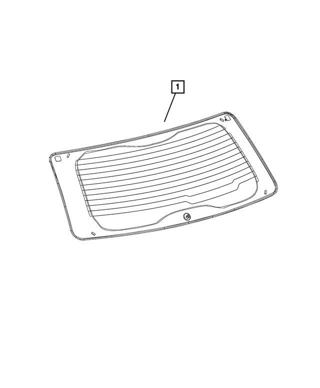 68083561AH - Glass: Backlite for Mopar Image