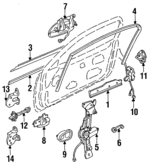 EA0150640C - Body: Belt Weather-Strip for Mazda: MX-3 Image