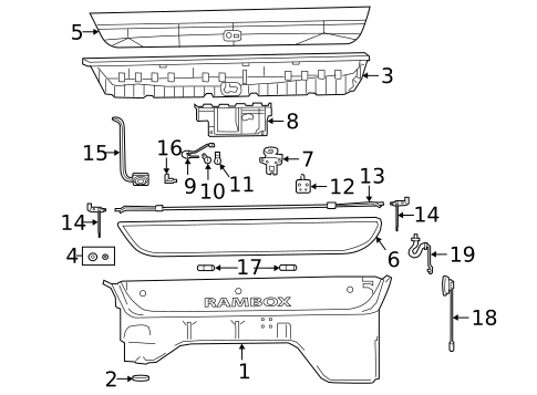Storage Compartment for 2020 Ram 1500 #0
