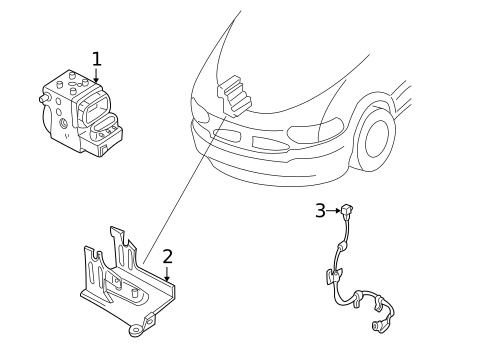 Anti-Lock Brakes for 2000 Nissan Quest #2