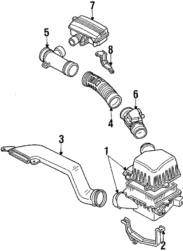 G60213200C - Engine: Air Inlet Duct for Mazda Image