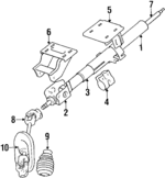 MB315766 - Steering: Jacket for Mitsubishi: Cordia, Tredia Image