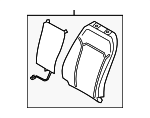 HS7Z54632A22A - Body: Seat Back Pad for Ford: Fusion, Police Responder Hybrid, SSV Plug-In Hybrid Image
